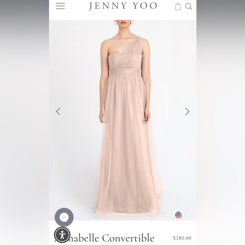 Jenny Yoo Annabelle Convertable Gown Soft Blush 0